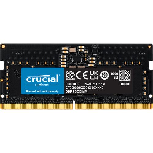 Crucial 8GB DDR5 4800 MHz SO-DIMM Laptop Memory Module