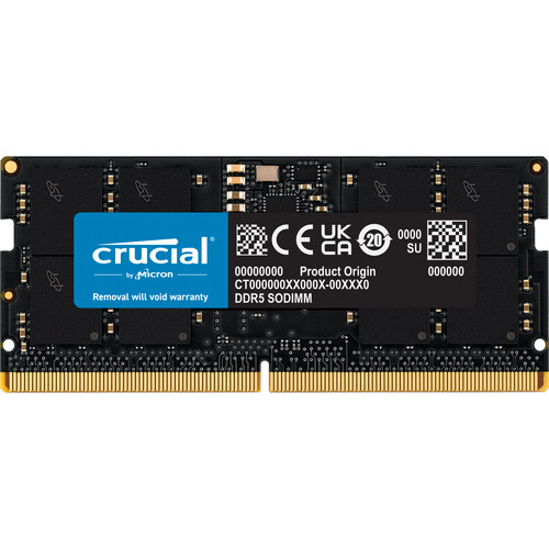 Crucial 32GB DDR5 4800 MHz SO-DIMM Laptop Memory Module