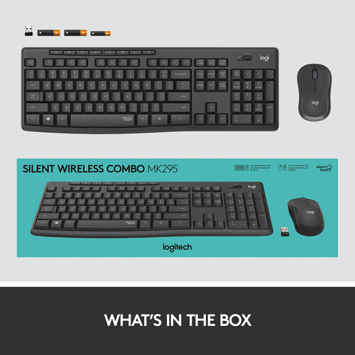 Logitech MK295 Silent Wireless Keyboard & Mouse Combo