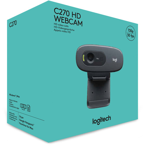 Logitech C270 HD Webcam 720p