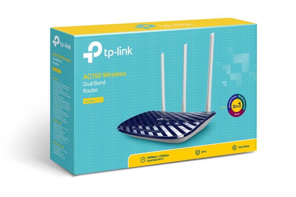 TP Link Archer C20 AC750 Wireless Dual Band Router