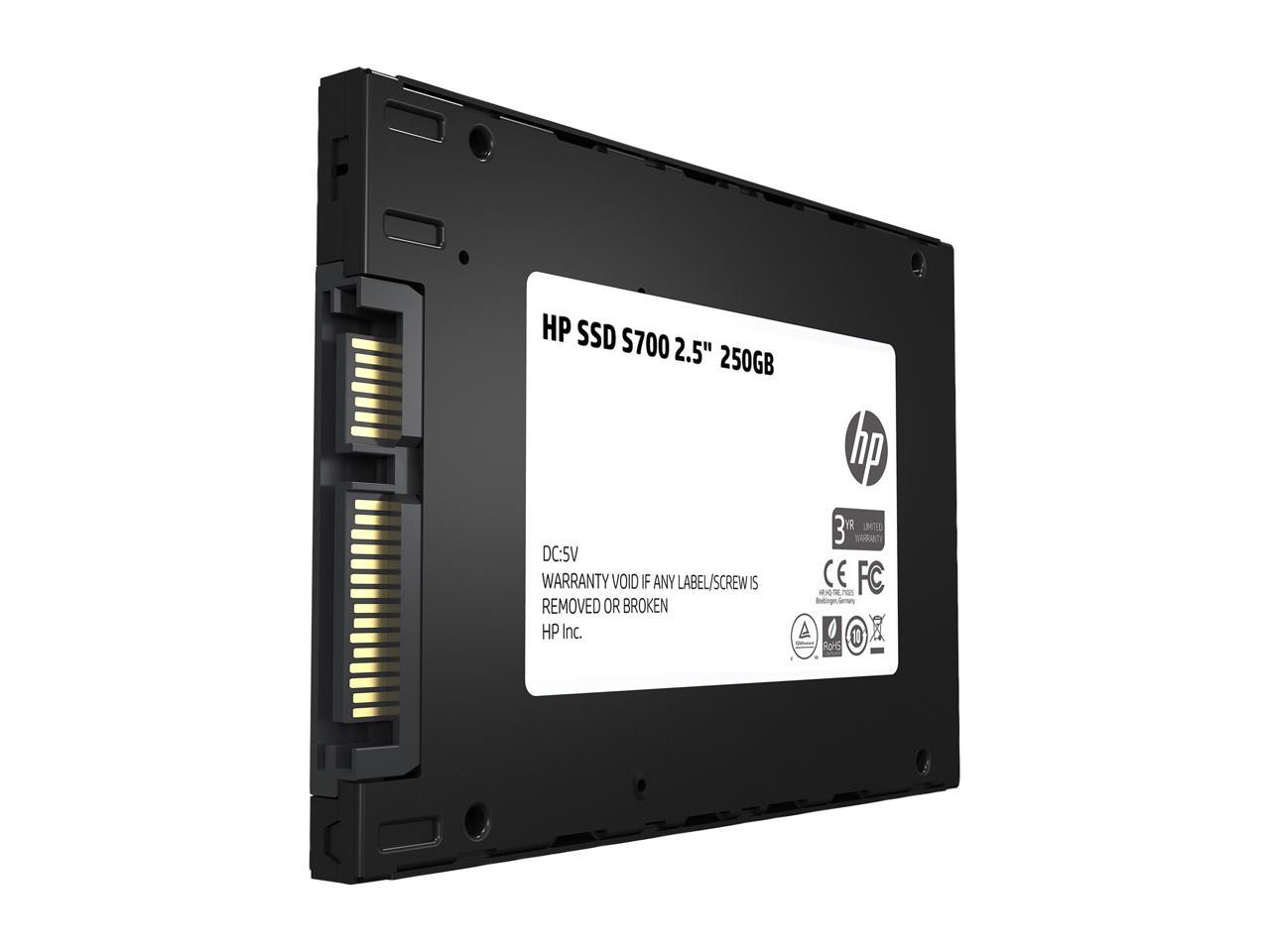 HP S700 2.5' 250GB SATA III 3D TLC Internal Solid State Drive